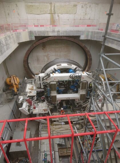 Les équipes TT Géomètres Experts dans les tunnels du projet Grand Paris Express.