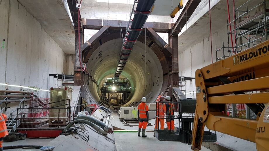Les équipes TT Géomètres Experts dans les tunnels du projet Grand Paris Express.