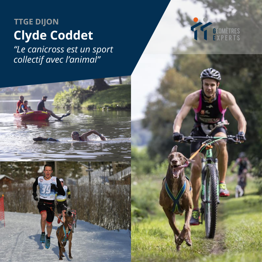 Clyde Coddet pratique le canicross