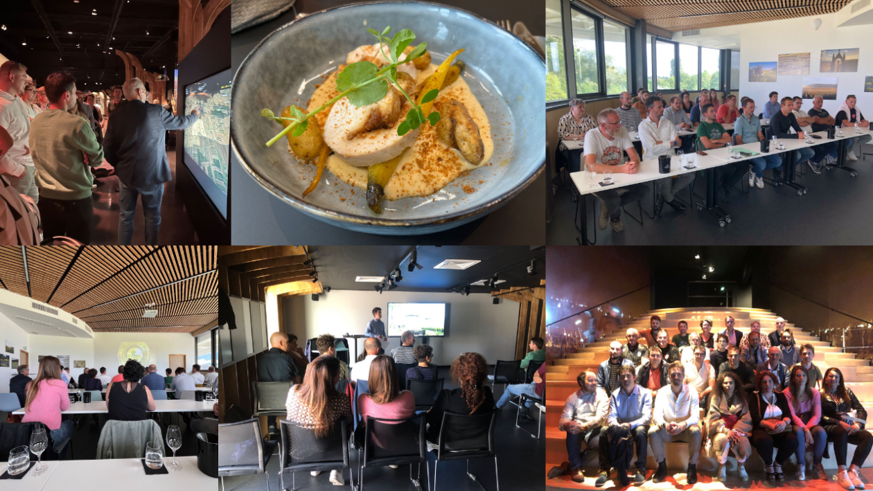 Quelques images de la réunion de rentrée de TT Géomètres Experts Bourgogne à la Cité des Climats et des Vins à Beaune